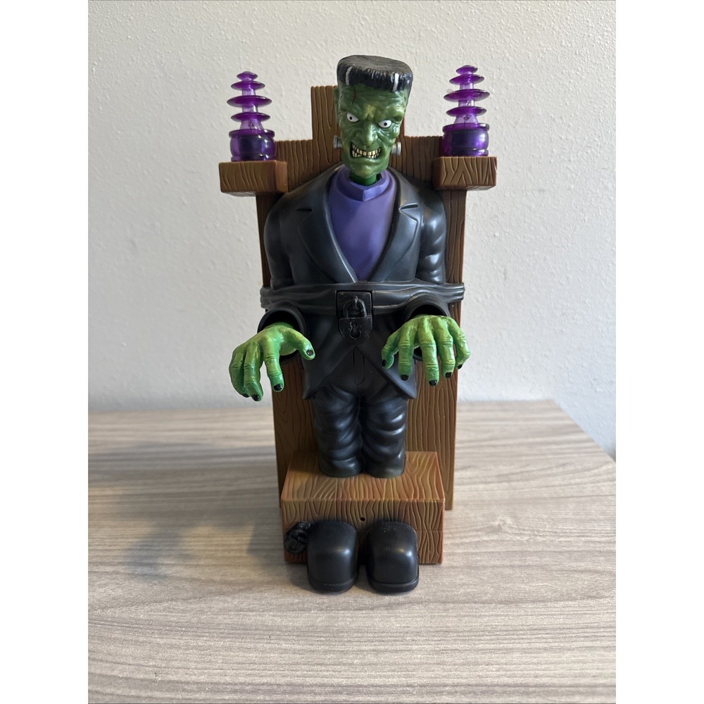 Vintage Trendmasters Frankenstein Halloween Decor Lights Sound Tested Working